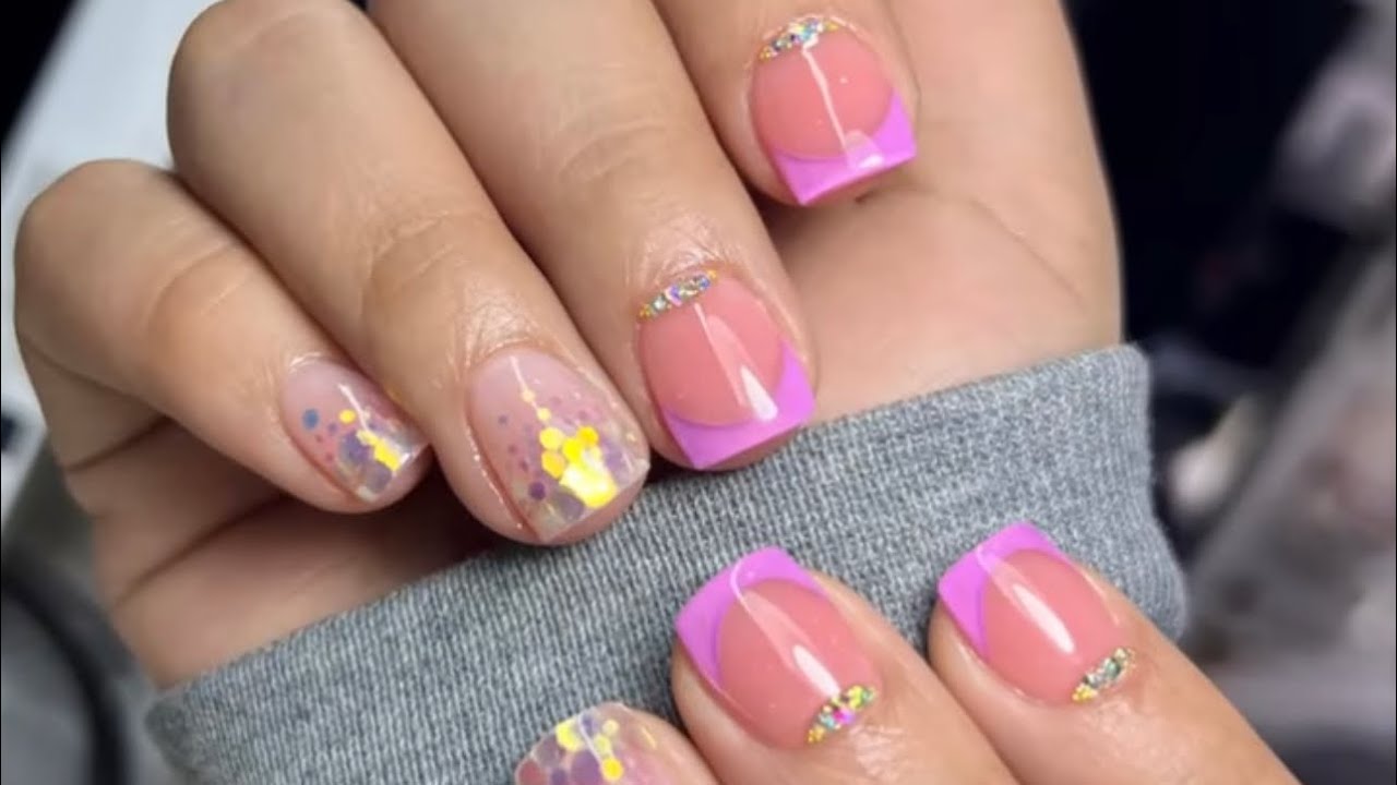 El diseño perfecto en uñas cortas 💅🏻💕