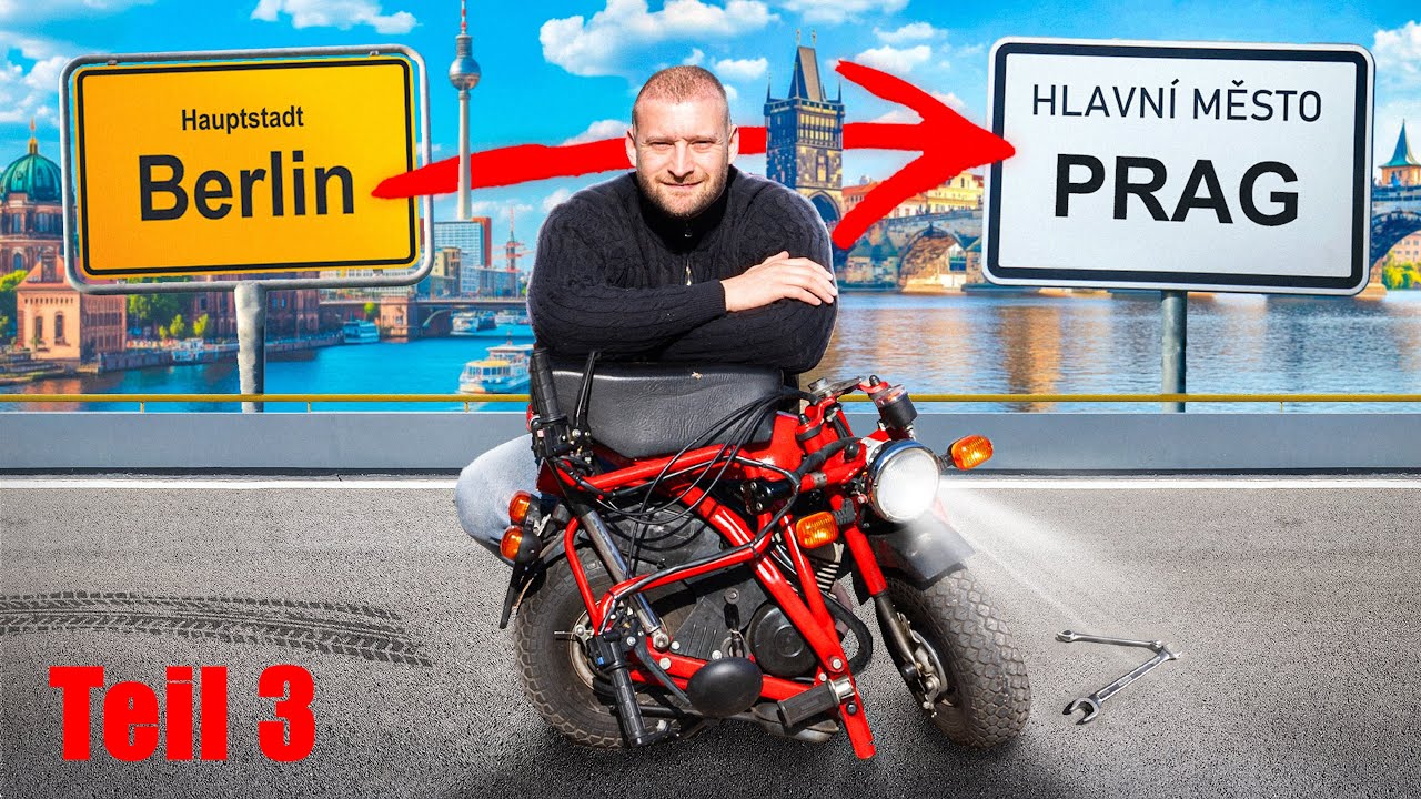 Mit 1 PS Klappmotorrad von Berlin nach Prag | Teil 3