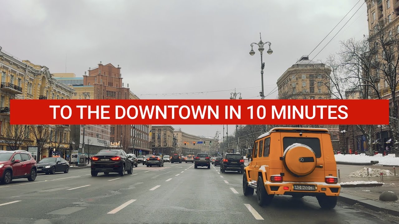 Driving through the longest street in Kyiv | Ukraine | 4K