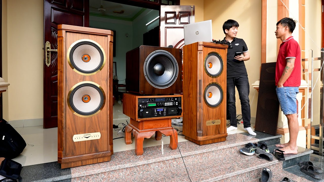 Giao loa ISOPHON IP-9930 Bass Đ&ocirc;i + SUB SW-9915 cho chị &Aacute;nh ở  Mỹ Lộc, Nam Định