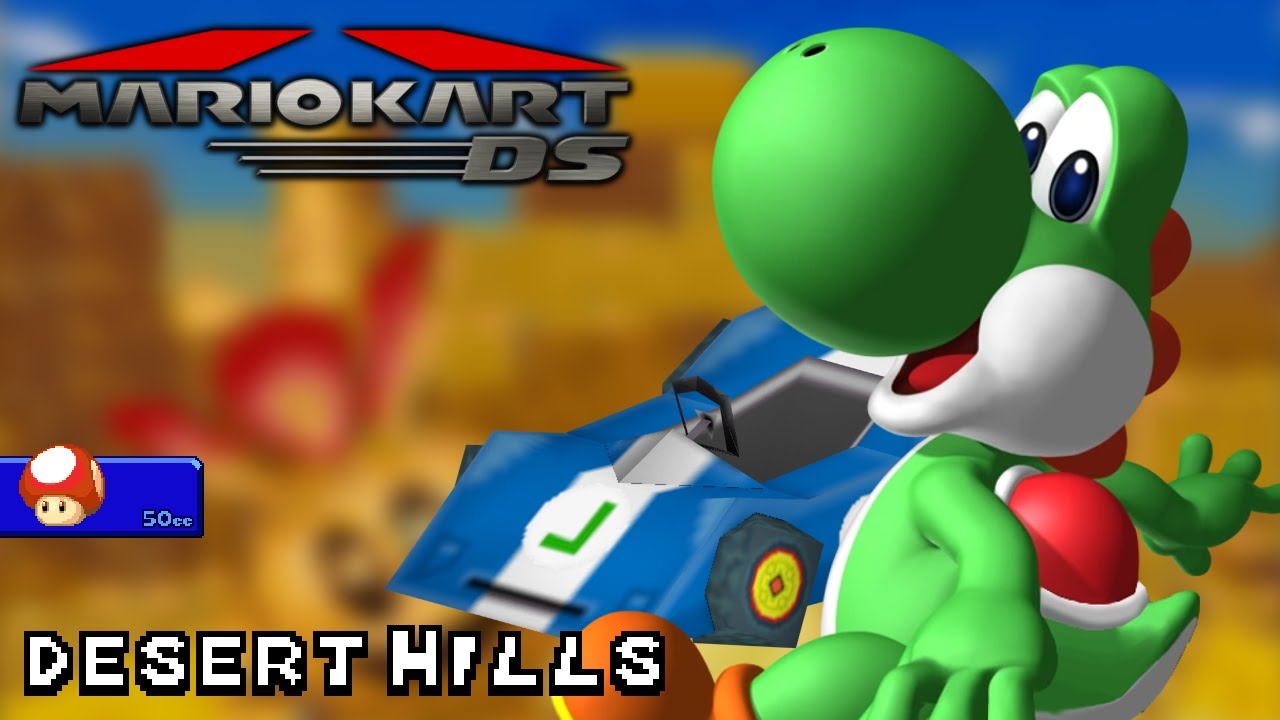 Mario Kart DS - 50cc - Yoshi - Streamliner - Desert Hills | Ep. 3621