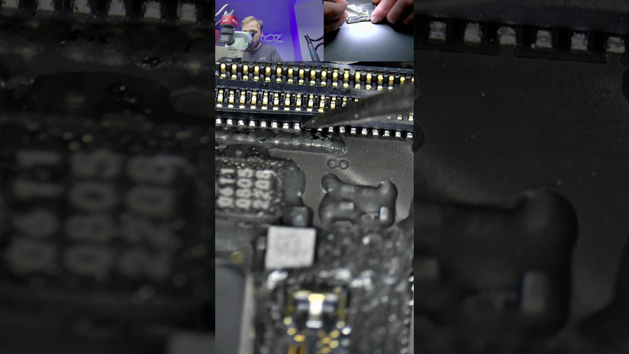 Типовая болячка iPhone 13 Pro и 13 pro max #datarecovery #smartphone #microsoldering #repair #bga