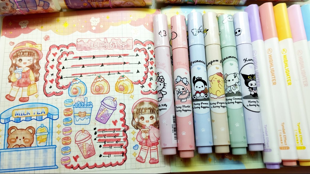 💫An Adorable Kawaii Journal Idea | 😍 Journal With Me| #kawaii #journaling #asmr #relaxing #journal