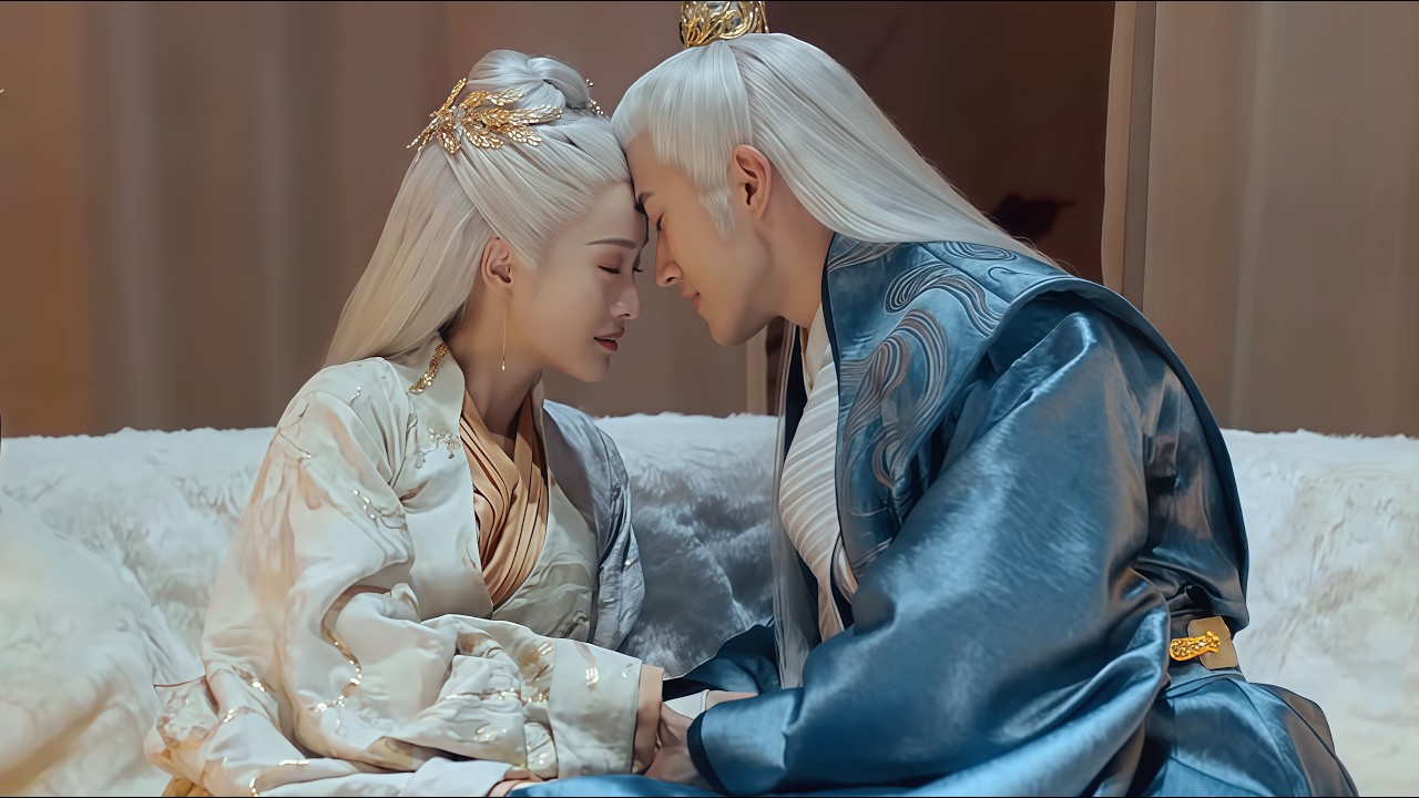 王妃滿頭白髮被骂妖孽，怎料王爺竟喝下毒藥，折壽10年只為陪她一起白頭！#drama #张雪迎 #李治廷 #罗云熙