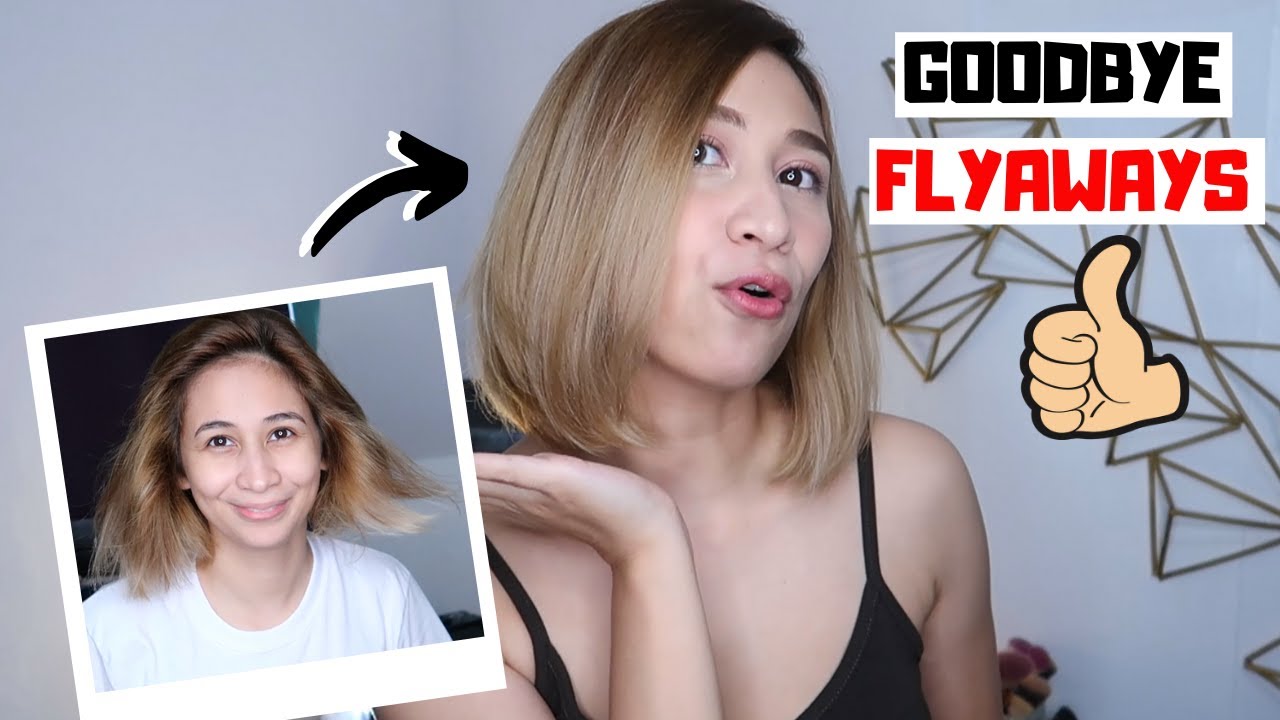3 TIPS TO GET RID OF FLYAWAYS (NO HEAT) | PAANO MAWALA ANG TIKWAS NA BUHOK | Lolly Isabel