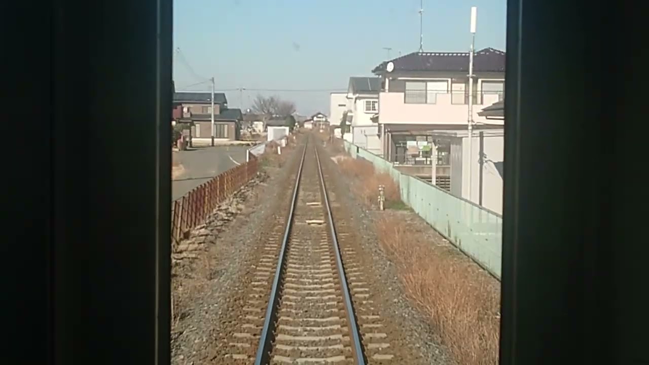 関東鉄道常総線【快速】前面展望✡️下妻→下館／2026年01月10日(土)