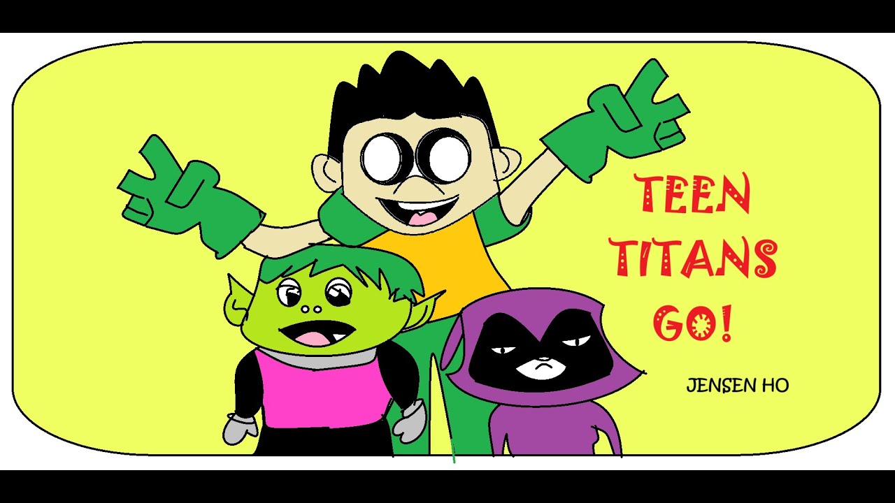 MS. PAINT: MEMBUAT GAMBAR KARTUN TEEN TITANS GO!