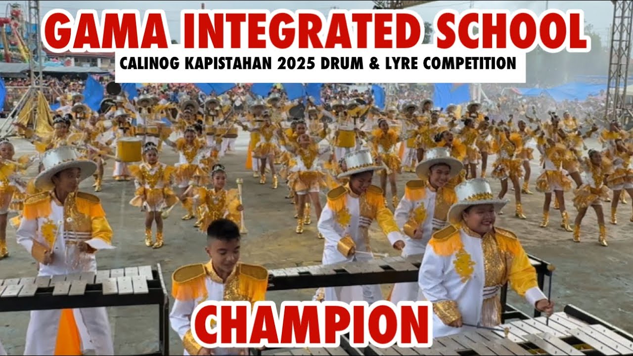 CHAMPION‼️Gama Integrated School Calinog Kapistahan 2025 Drum & Lyre Competition #calinog