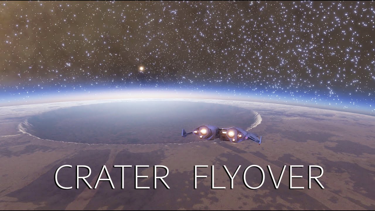 35 minute Ambience - Impact Crater Flight - Elite Dangerous