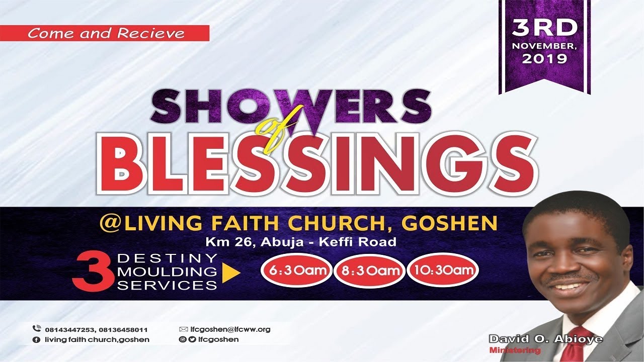 SHOWERS OF BLESSINGS |3RD SERVICE| NOVEMBER 03, 2019