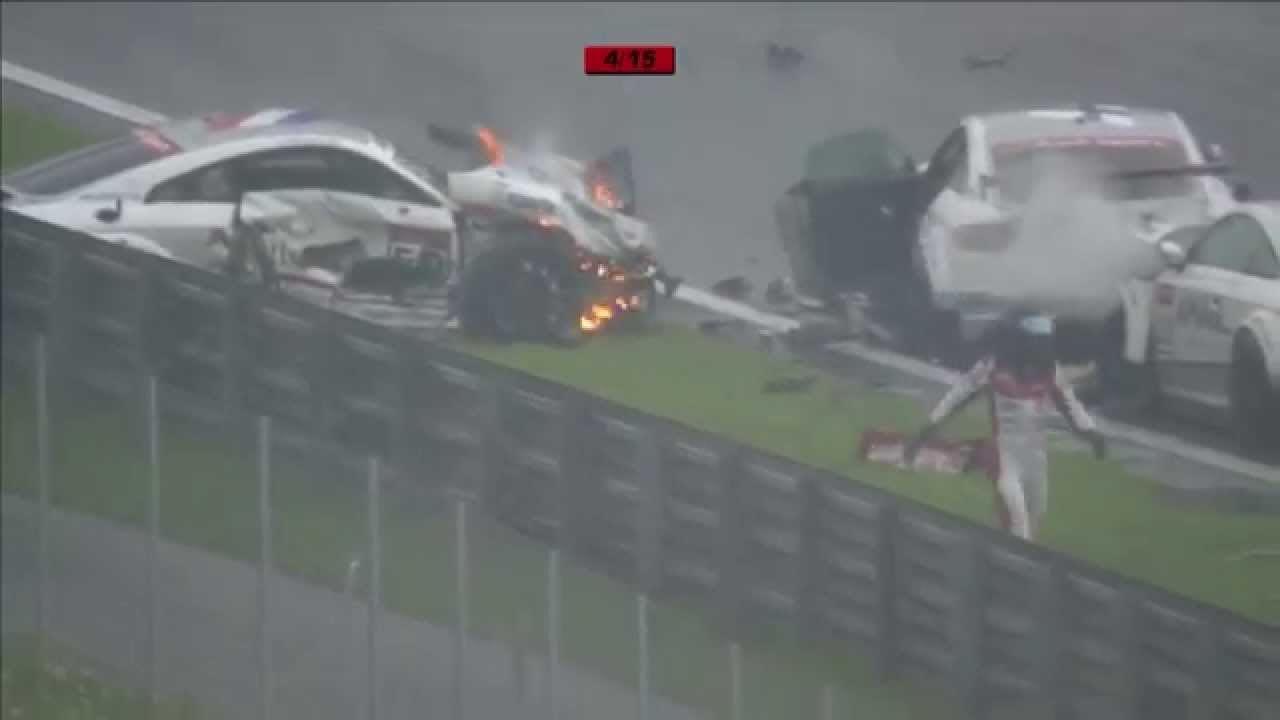 Massive crash,  Audi TT Cup 2015 at Red Bull Ring