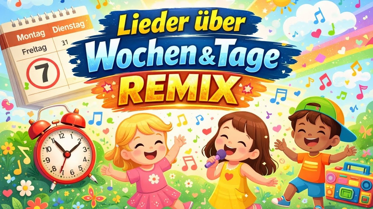 Kinderlied Remix 🎵 Lerne die Wochentage mit Musik 