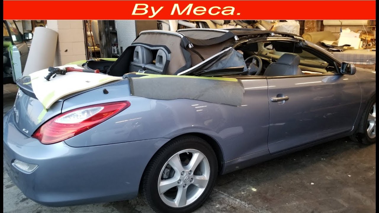 Install Toyota Solara convertible top part 1. how to install convertible