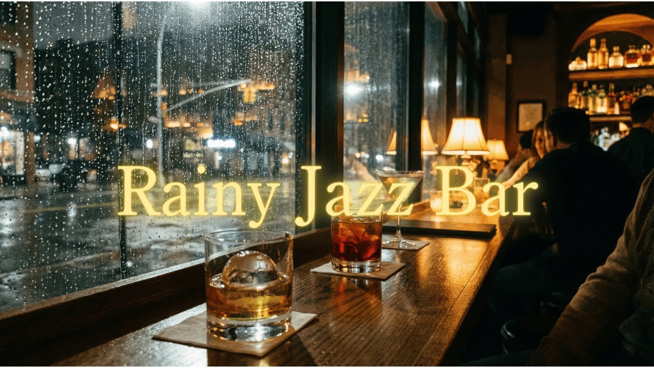 Rainy Jazz Bar Lo-Fi 🍸 深夜の仕事とリラクゼーションのためのメロウジャズと雨の音