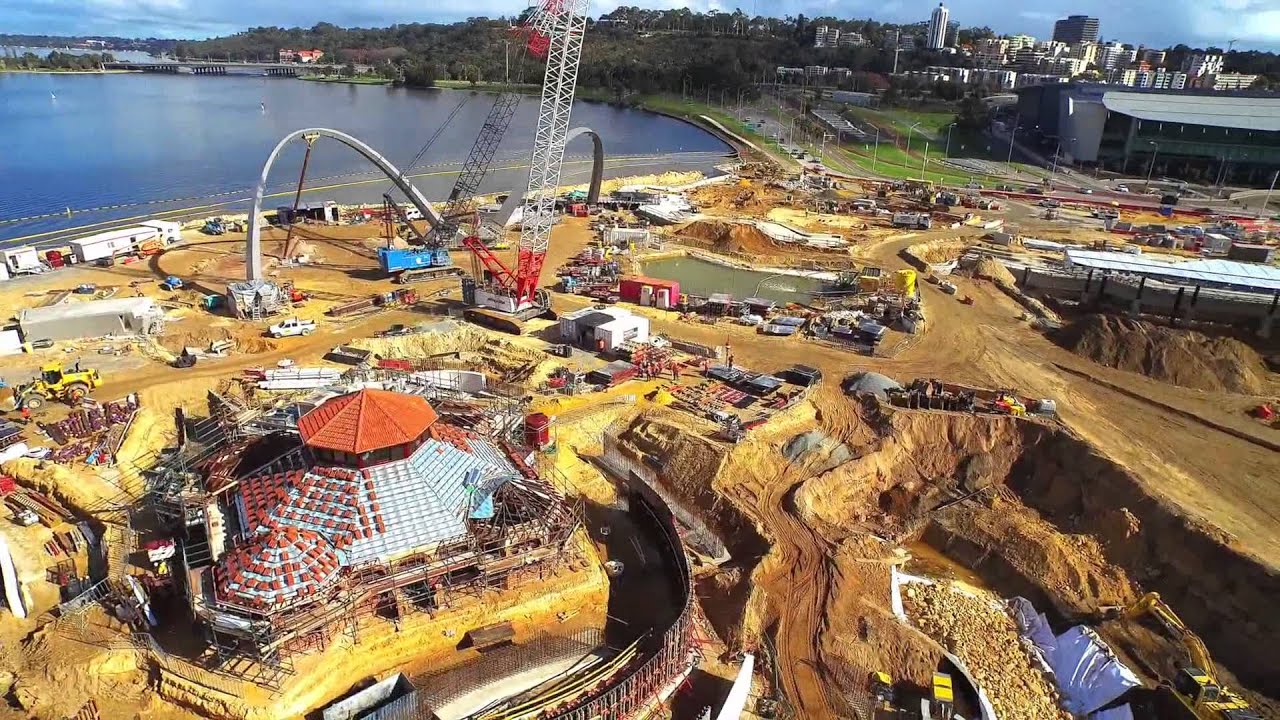Elizabeth Quay Bridge Construction