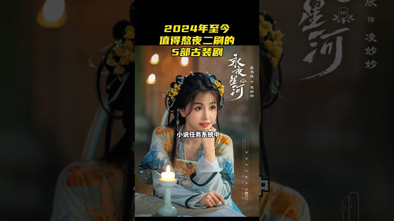 2024年至今，值得熬夜二刷的5部古装剧，赵丽颖都没上榜 好剧推荐 赵丽颖  永夜星河开播 古装剧 虞书欣