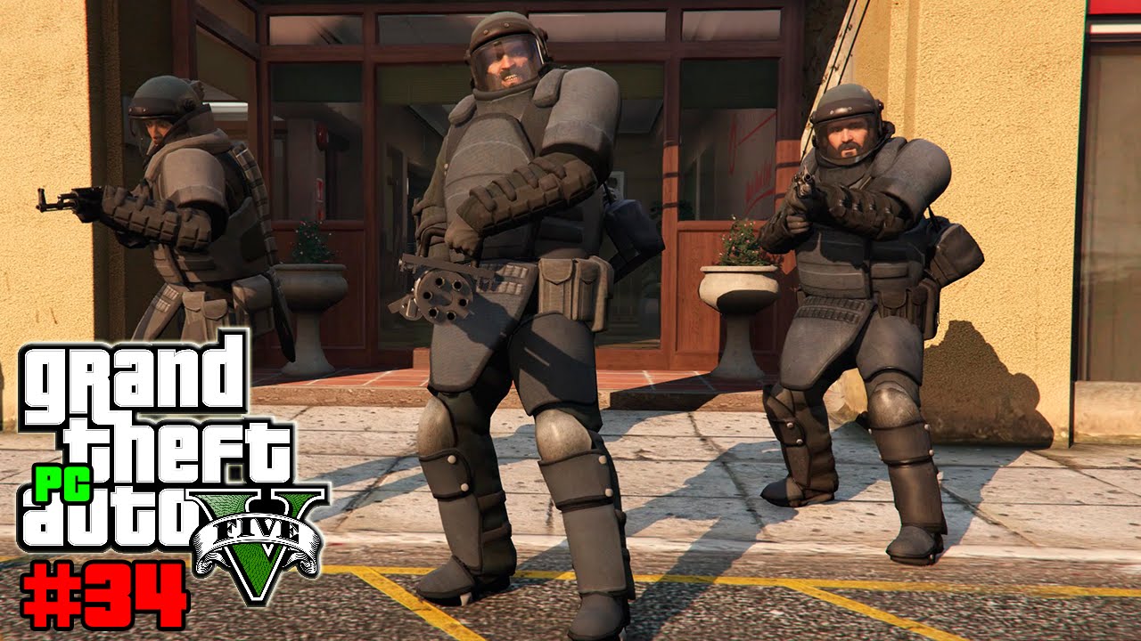 GTA V (PC) #34 | Assalto ao Blaine County Bank (GTA 5)