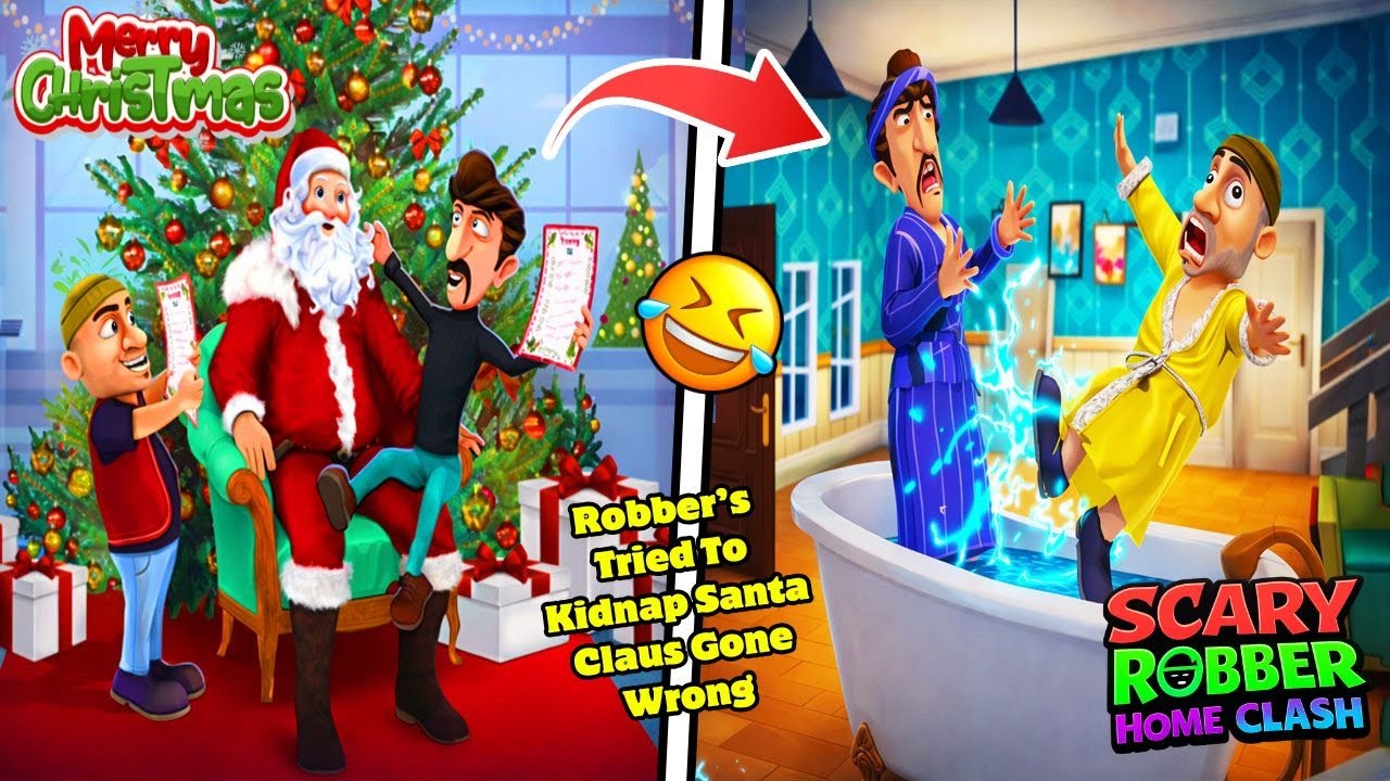 Christmas Gone WRONG for Scary Robber 🎅😨 | Scary Robber's Home Clash Christmas Update's