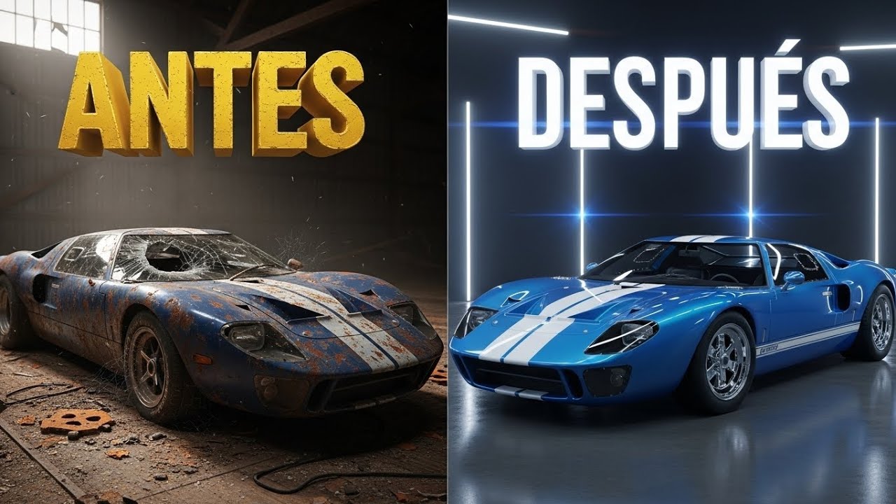 ASMR Restauración Completa: Ford GT40 Mk II de 1966 - De Abandonado a Leyenda de Le Mans video AI