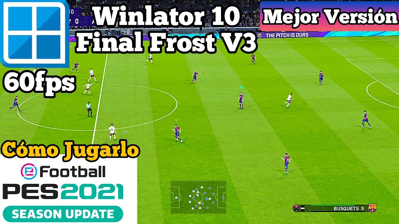 eFootball PES 2021 Winlator 10 Final Frost v3 ANDROID Gameplay 60 fps HD Emulador PC Windows