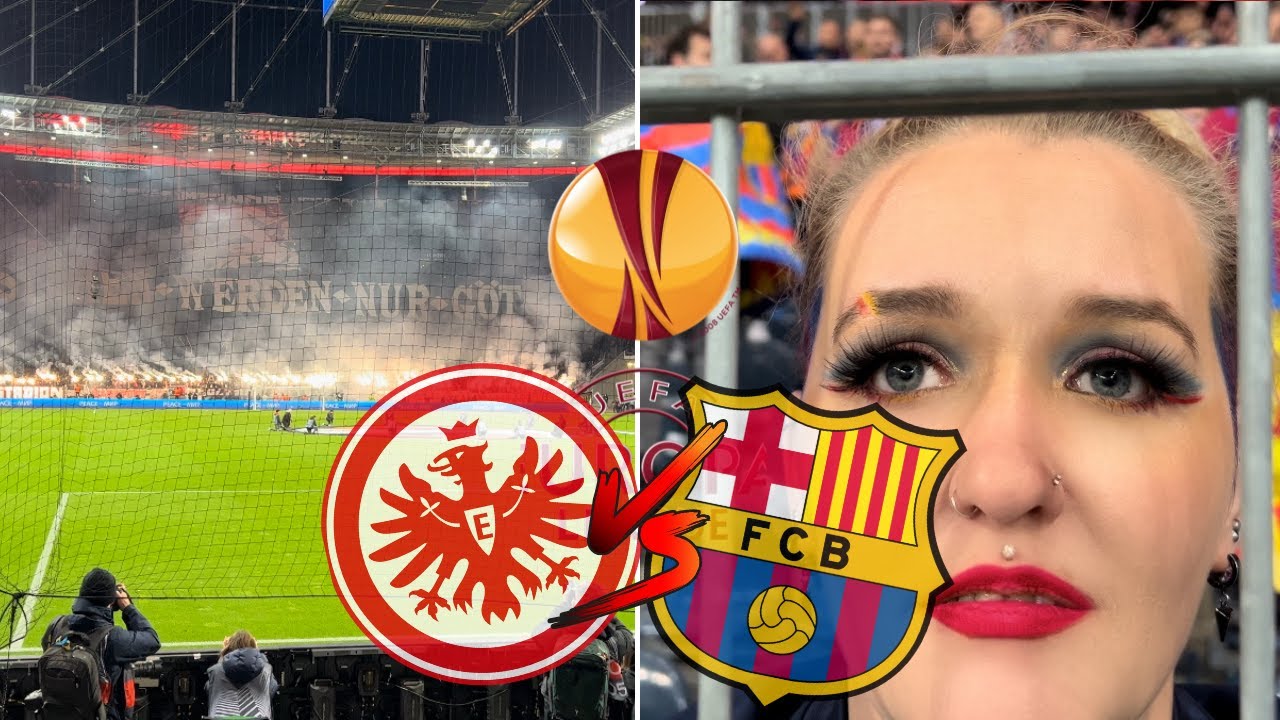 EINTRACHT FRANKFURT vs FC Barcelona - Europa League - #fcb #barcelona #sge #choreo #ultras