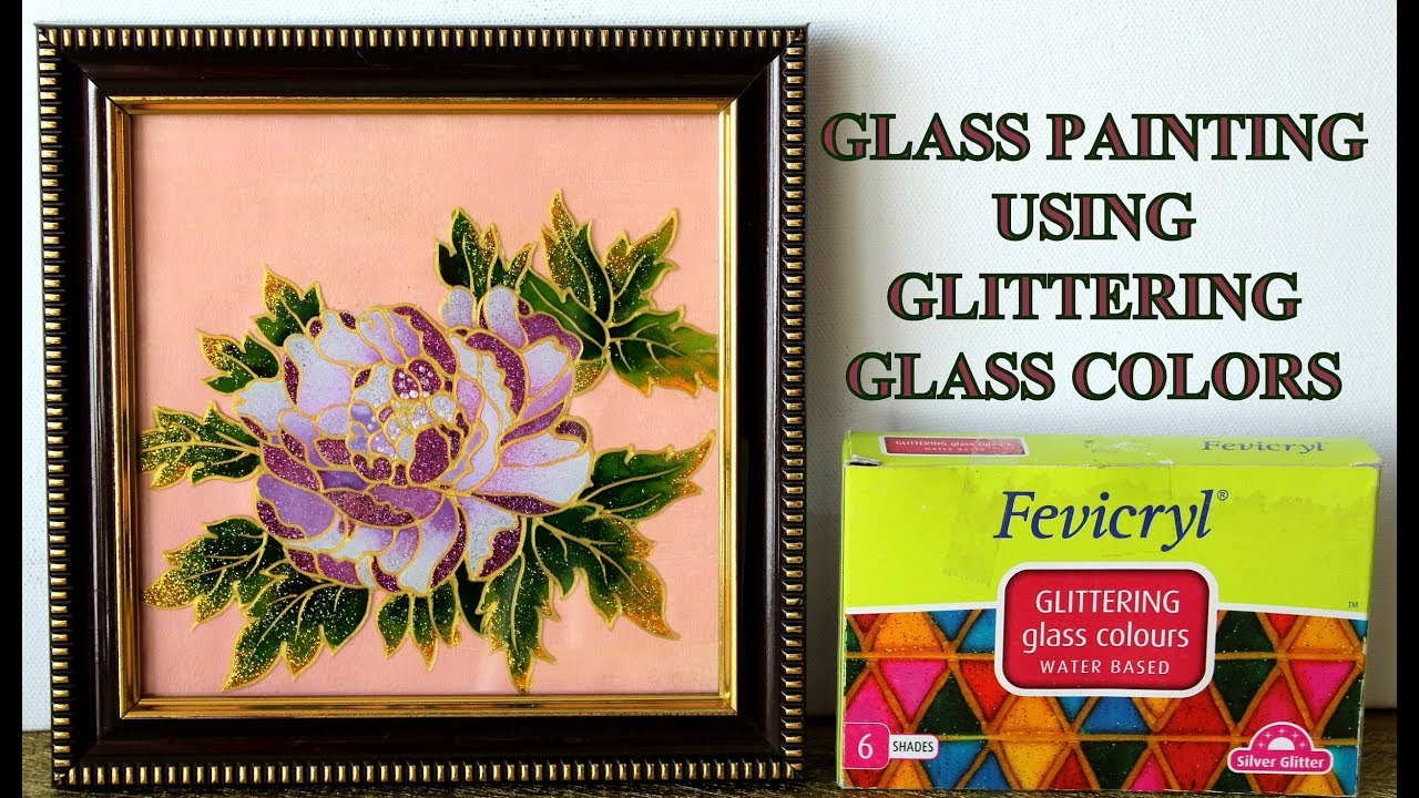 GLASS PAINTING USING GLITTERING GLASS COLORS