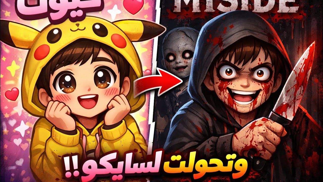 كيوت وتحولت لسايكو!! Miside