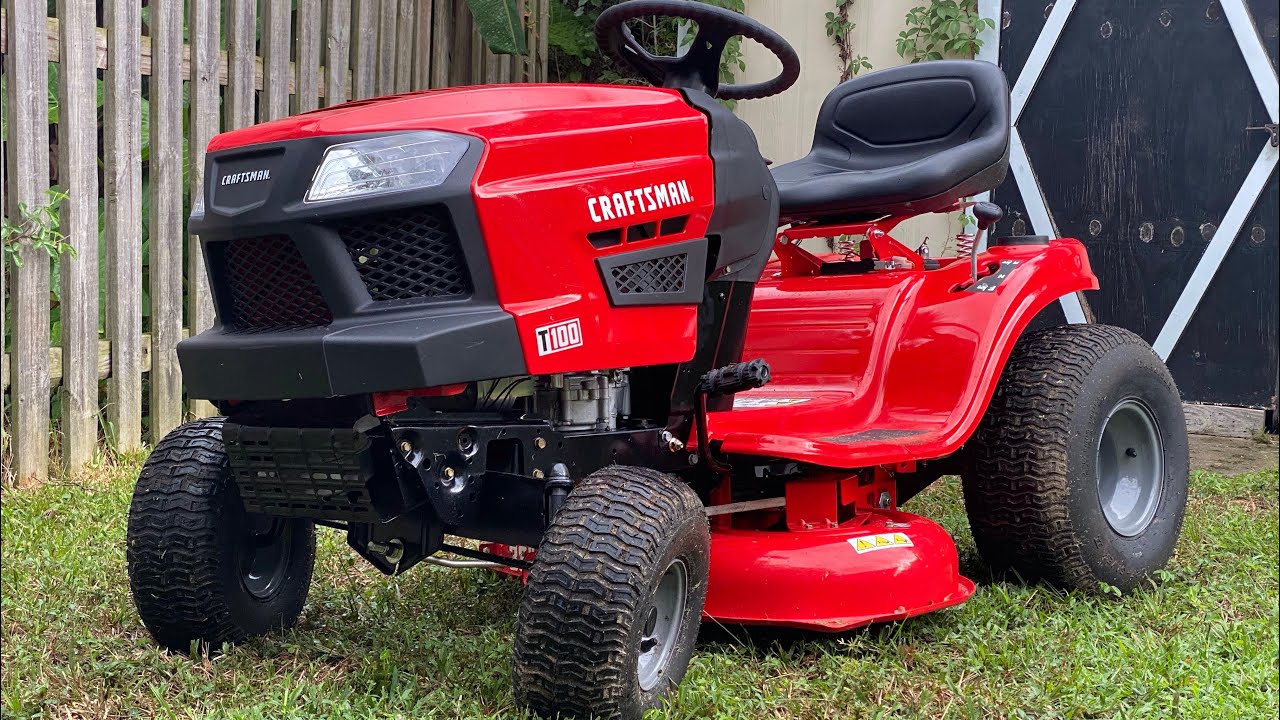 Craftsman T100 My first riding mower 1 month review