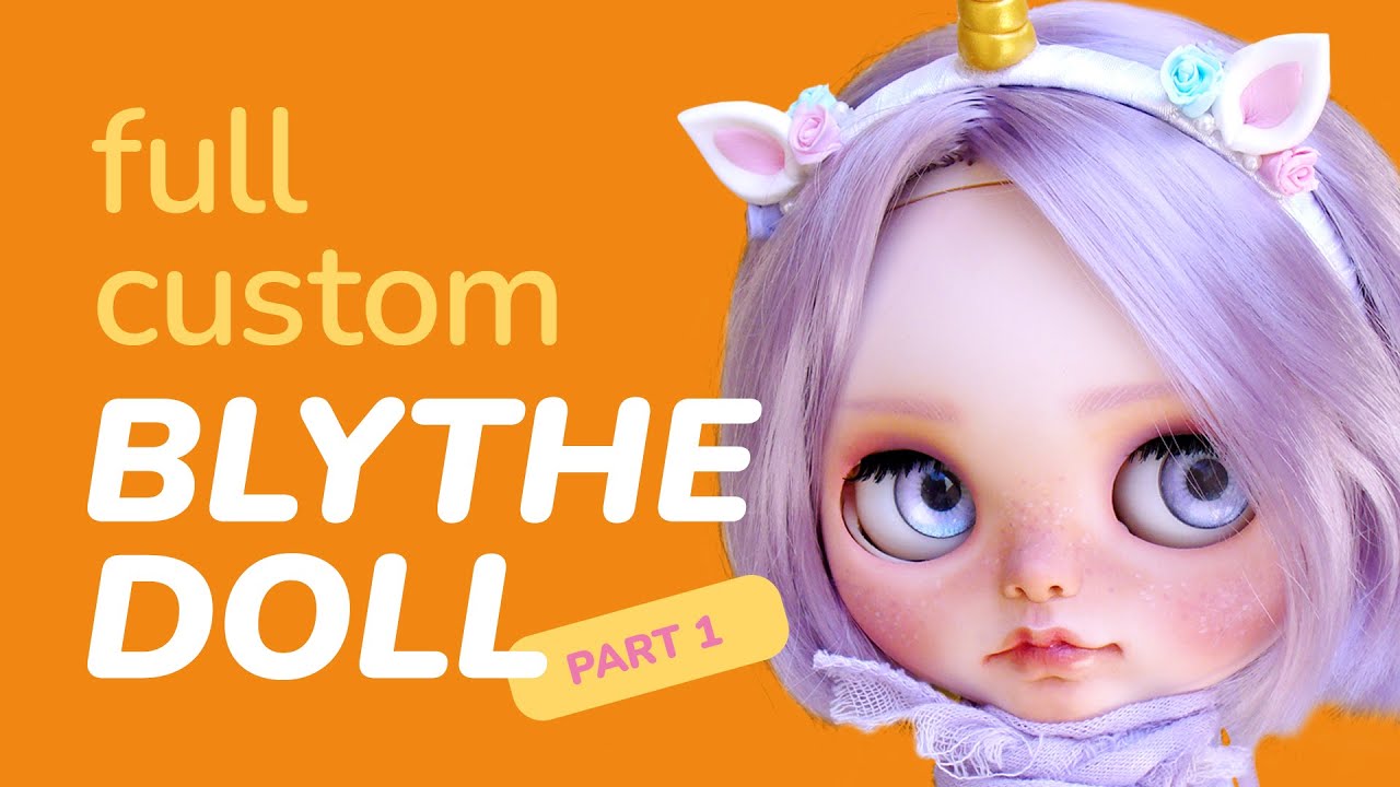 Full Custom Blythe Doll - Part I - Carving & Faceup