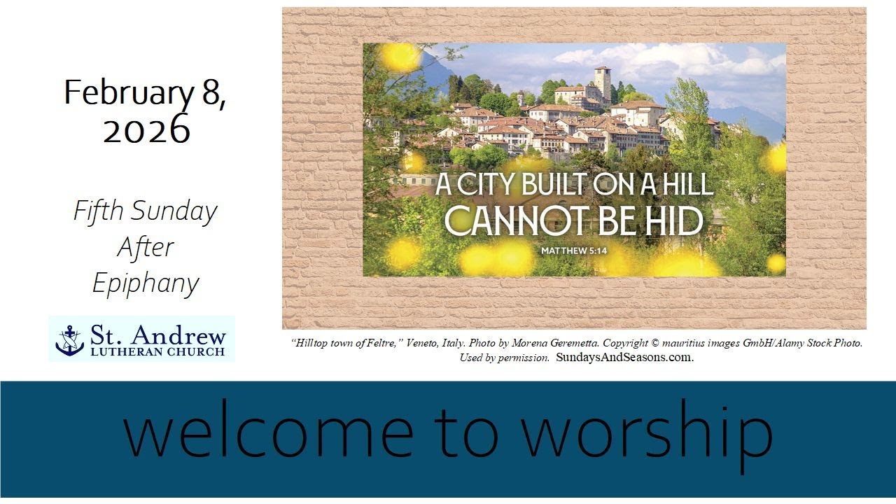 February 8 - Fifth Sunday after Epiphany