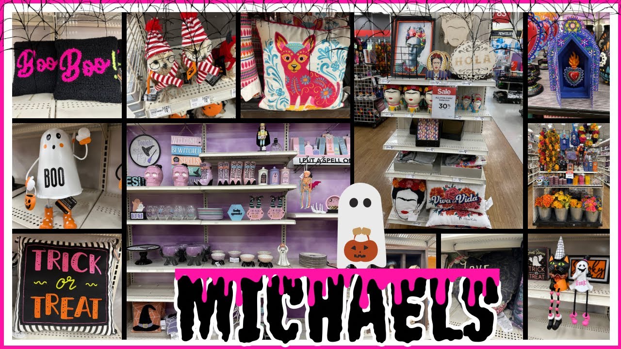 👻🧡 HUGE MICHAELS ✨HALLOWEEN 2023 Store Tour! Michaels Pink Halloween 🎃 #halloween #viral