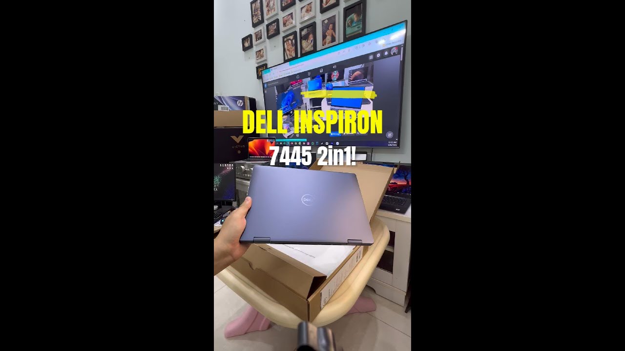 DELL INSPIRON 2in1 xoay gập ryzen 5 8640HS ram 16gb, nvme 512gb, NEWSEAL FULLBOX 100% - 0909790565