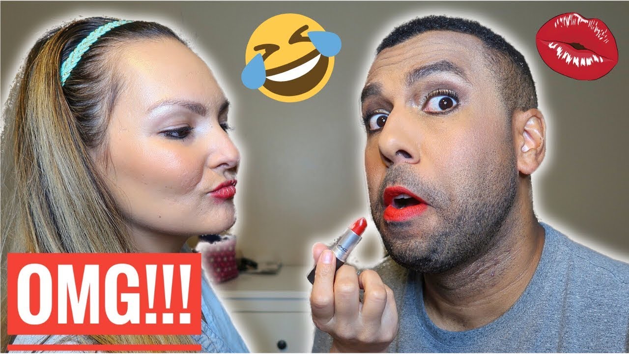 I LOST A BET | Wife does my makeup **HILARIOUS**