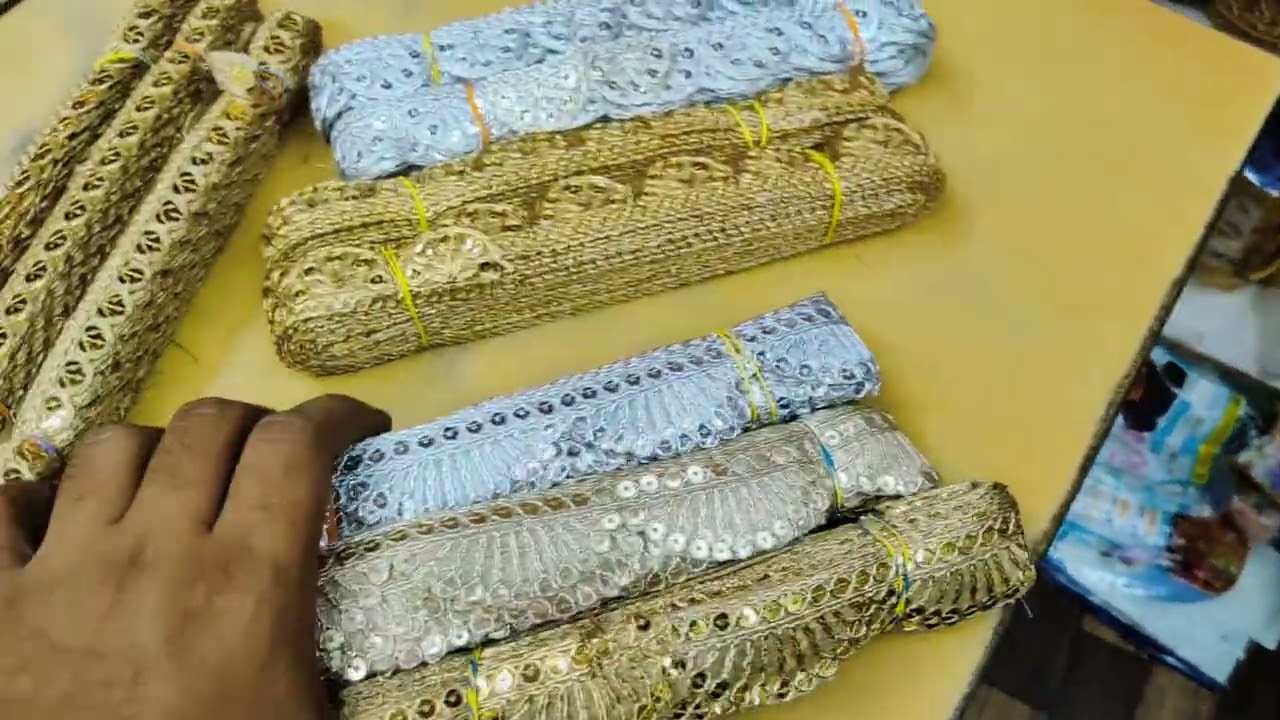 Wholesale manufacturers of maggam work saree border// saree laces starting from 250 rs