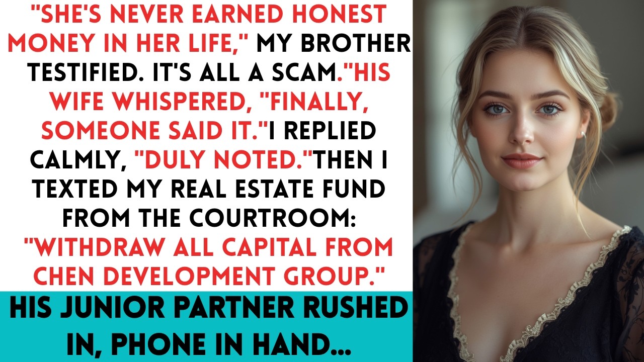 Brother Told the Judge She's Never Earned Honest Money Then His Firm Lost a $5.4M Development Backer