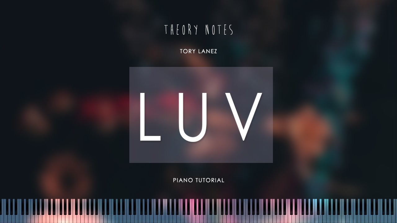 How to Play Tory Lanez - Luv | Theory Notes Piano Tutorial