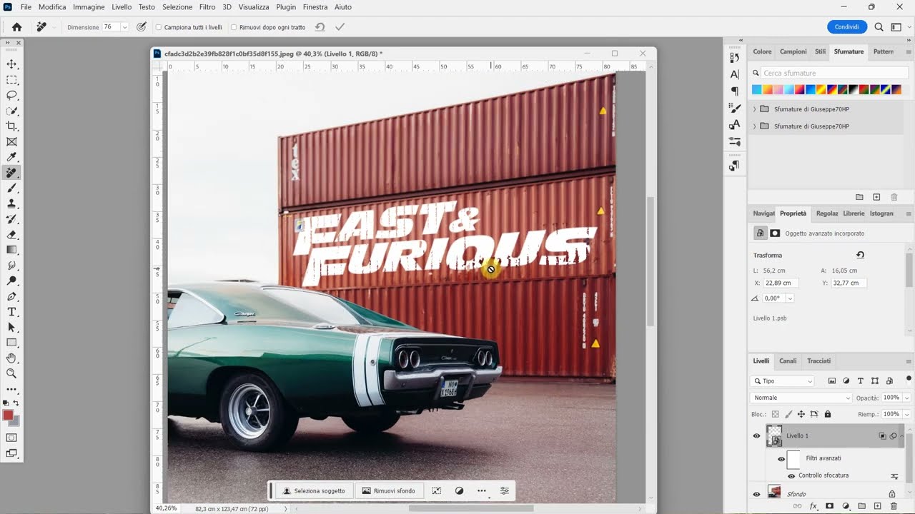 PHOTOSHOP: inserire scritta su muro con effetto realistico