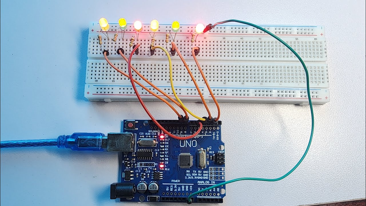 [Lập trình nhúng Arduino] Bài 4: Lập trình điều khiển nhiều LED - Control multiple LEDs