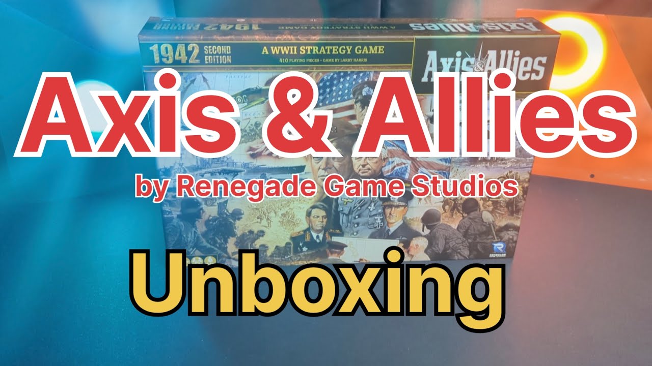 Axis & Allies 1942 2nd edition Unboxing