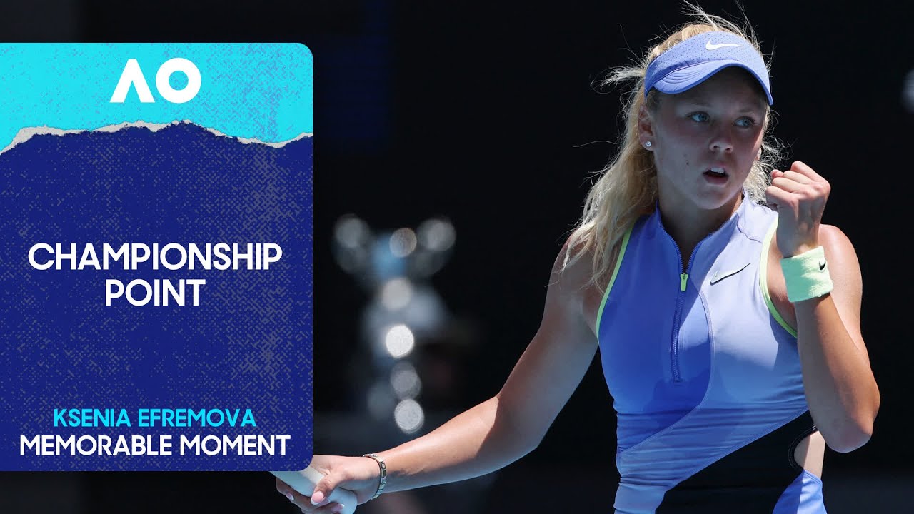 Championship Point | Ksenia Efremova Wins the Girls' Singles Title! | Australian Open 2026