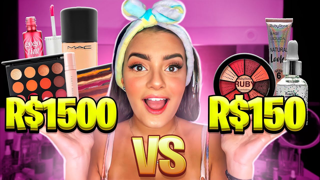MAKE CARA VS BARATA! *muita diferen&ccedil;a*