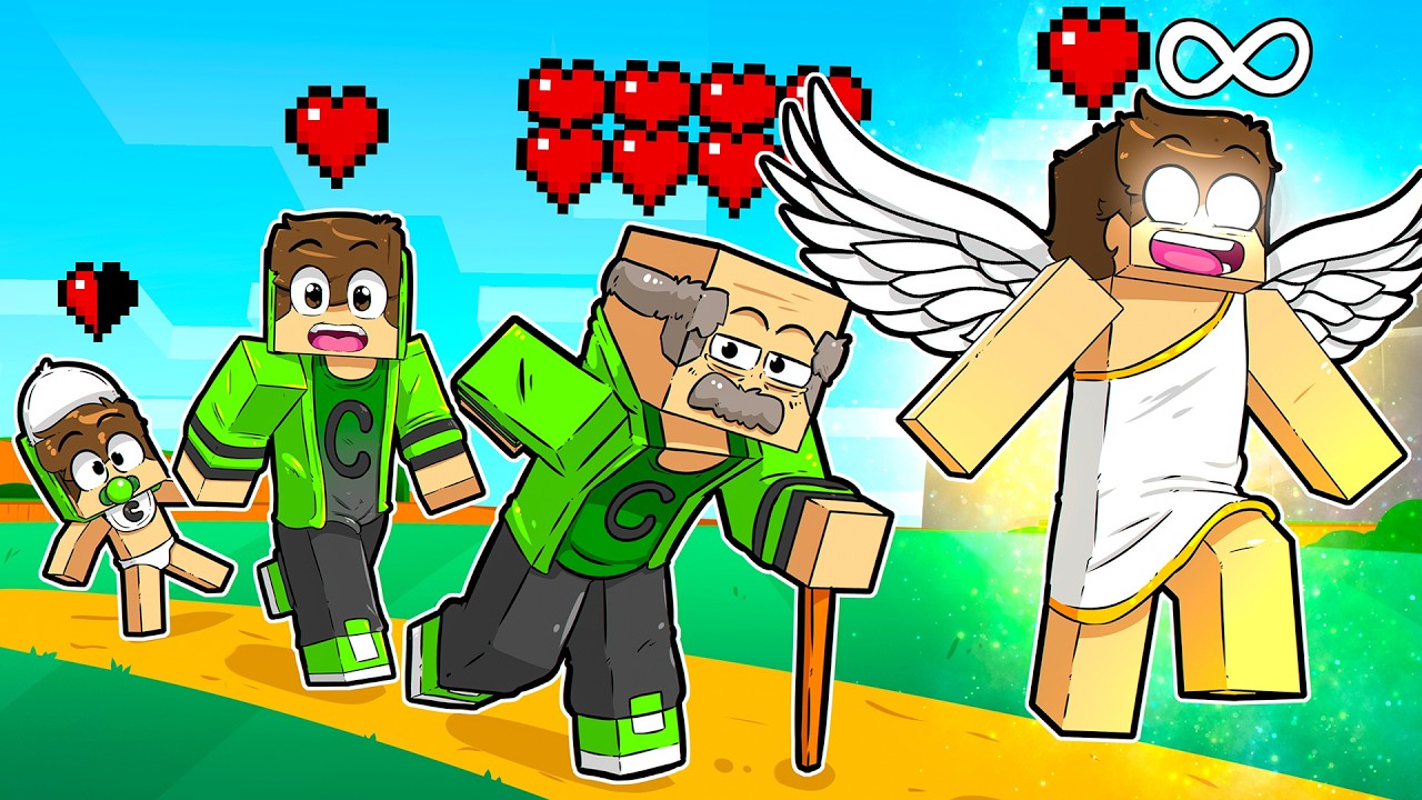 SOBREVIVI de BEB&Ecirc; at&eacute; IMORTAL no Minecraft