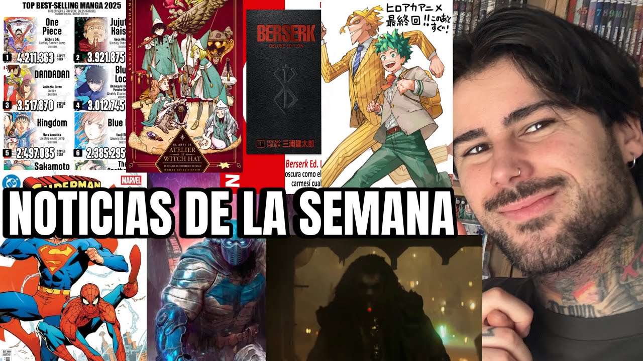 MANGAS M&Aacute;S VENDIDOS | SPIDER-MAN X SUPERMAN | NOVEDADES PANINI Y MILKY WAY -   NOTICIAS DE LA SEMANA