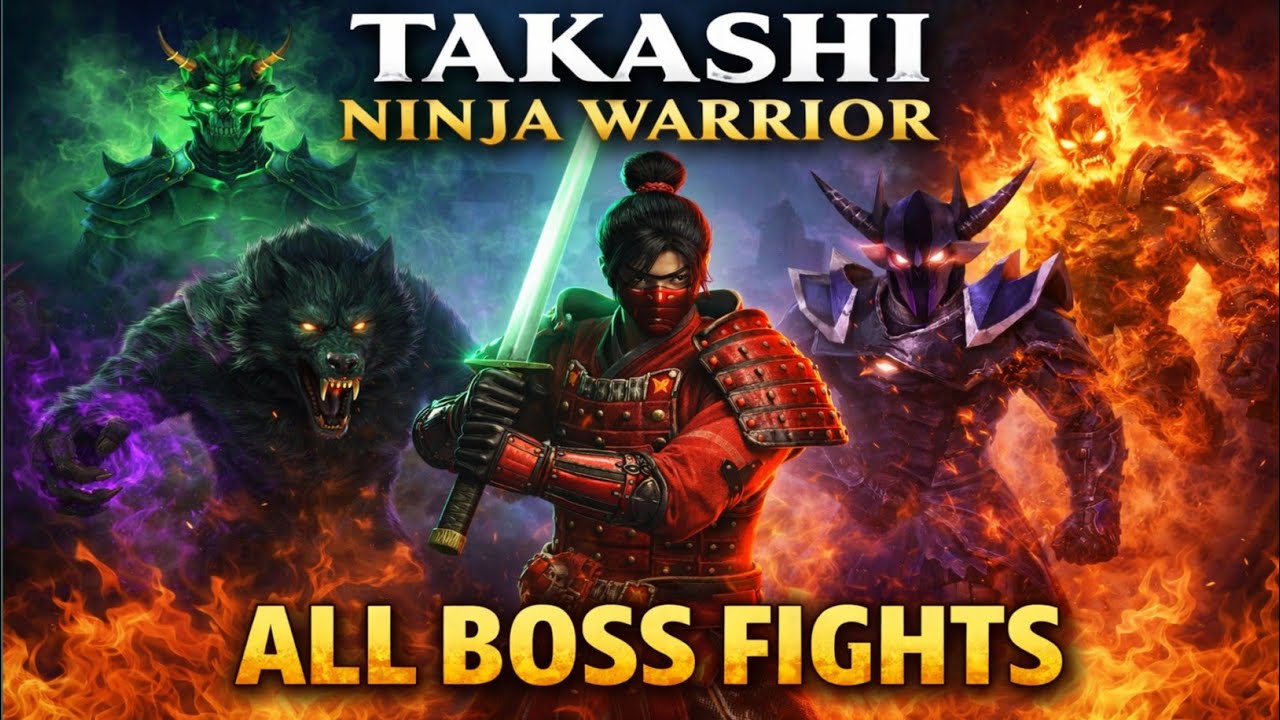 All Boss Fight Takashi Ninja Samurai | Ultimate Ninja Challenge