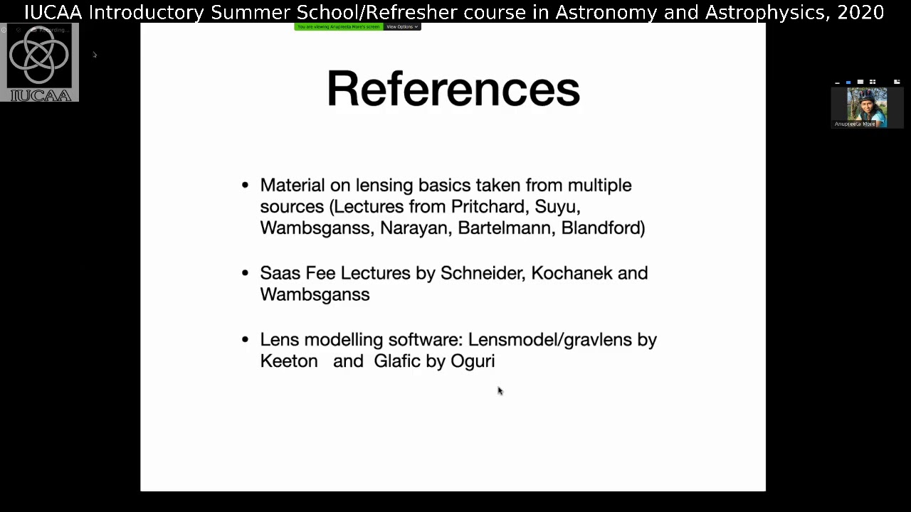 Anupreeta More: Introduction to gravitational lensing II