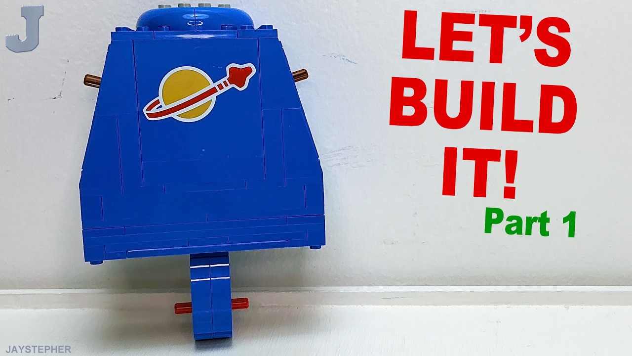 LEGO Space Scaled Up Blue Astronaut Minifigure 40921 Unboxing & Build 1