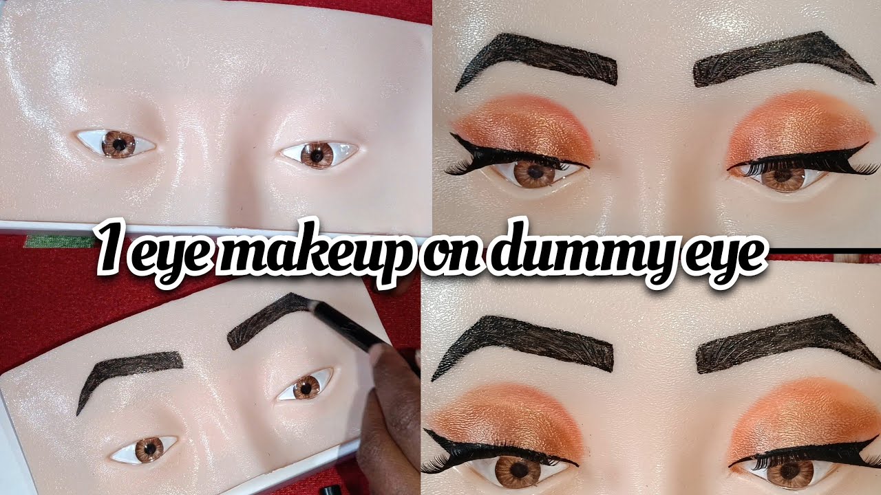 Dummy eye shadow makeup tutorial 