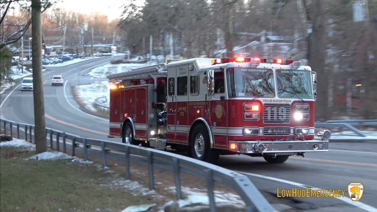 Croton-on-Hudson FD Car 2081 & Engine 119 (F.A.S.T.) & Buchanan FD Car 2553 & Utility 12 Responding