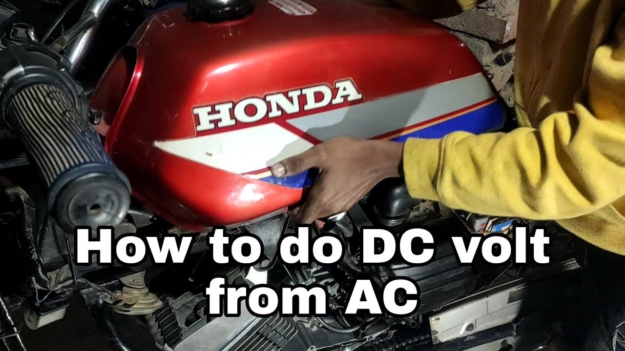 Electric Wiring of CDI H100S Bike Ways to Convert AC to DC