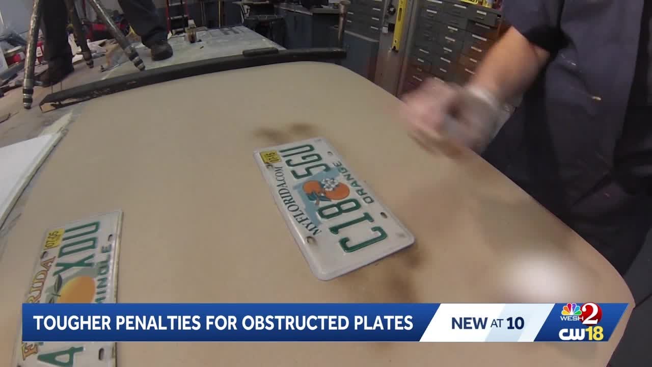 New Florida law brings tougher penalties for obscured license plates